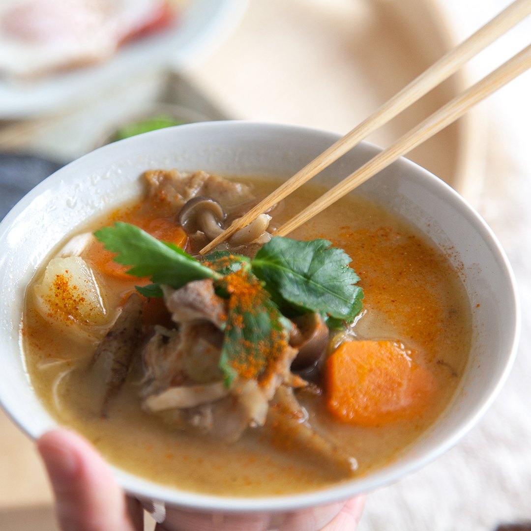 豚汁のおにぎり定食