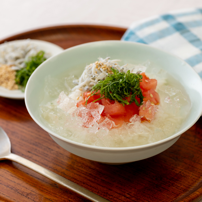 しらすとトマトの冷やし茶漬け