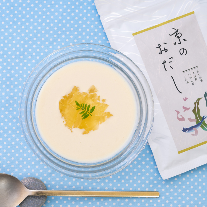 出汁ゼリー入りヴィシソワーズ
