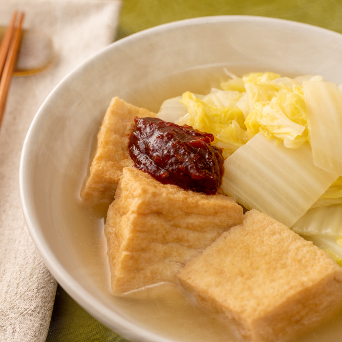 厚揚げと白菜の旨煮