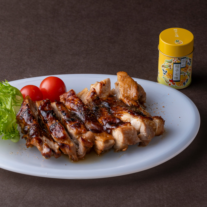 白味噌と柚子七味の照り焼きチキン