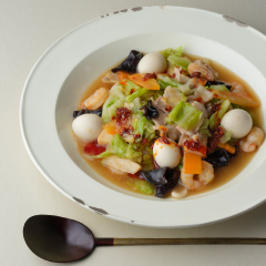 春キャベツのピリ辛八宝菜