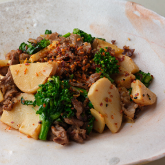 筍と牛肉のピリ辛炒め